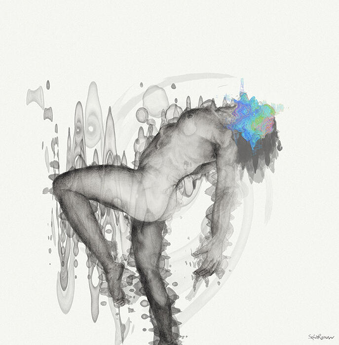 "Senses", dibujo por Sofia Román explora los episodios maníacos.